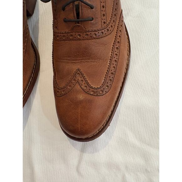 Cole Haan Air Colton Wing Tip Oxfords Shoes Distressed Brown C10027 Mens 8 M main image 13